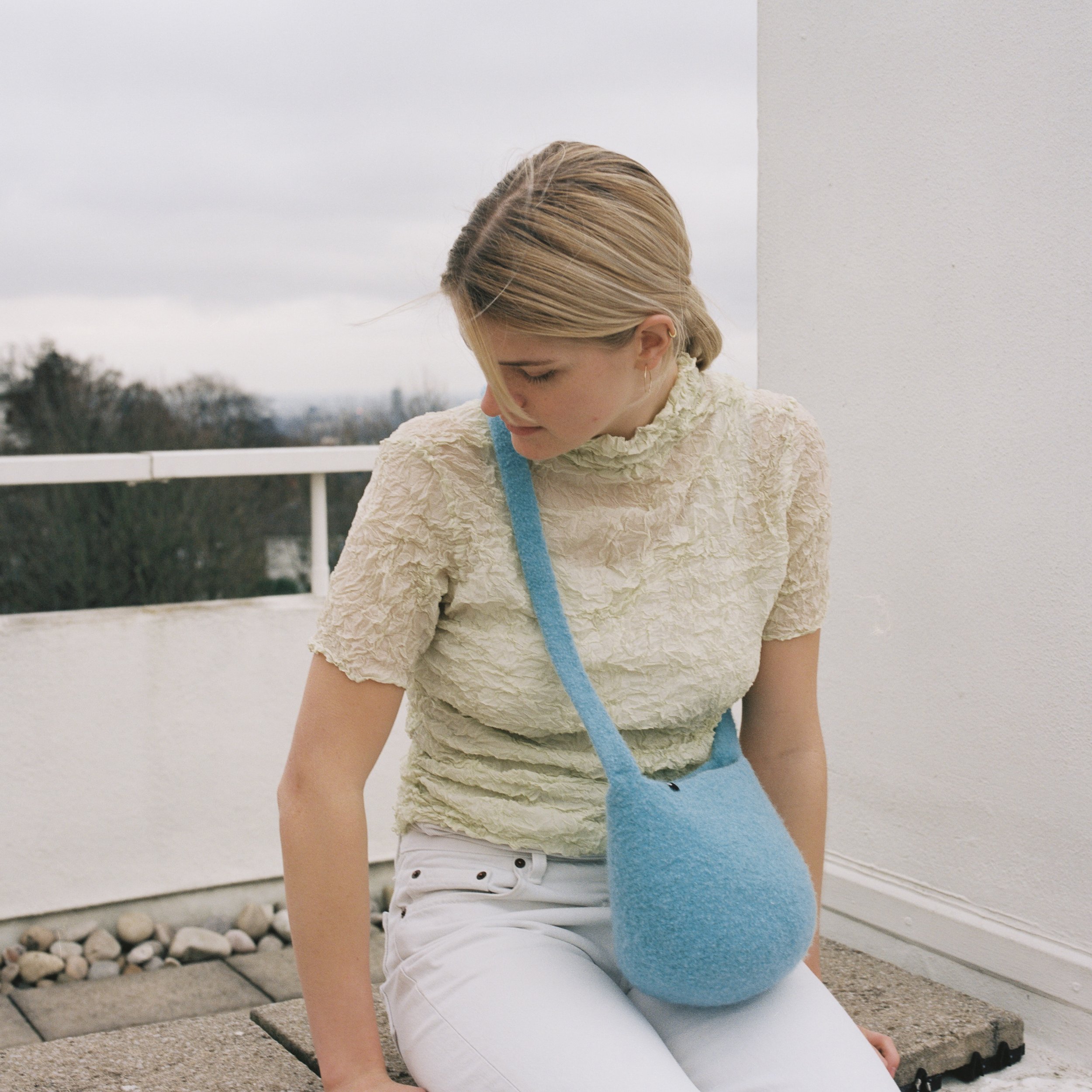 Long Strap Smallest Bucket Bag — Cecilie Telle